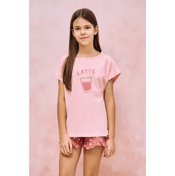 Dívčí pyžamo Taro pyžamo dívčí Frankie 3172 - morela, 152 (Dívčí pyžamo Taro)