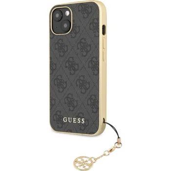 Pouzdro na mobilní telefon Guess 4G Charms pro Apple iPhone 13 šedé