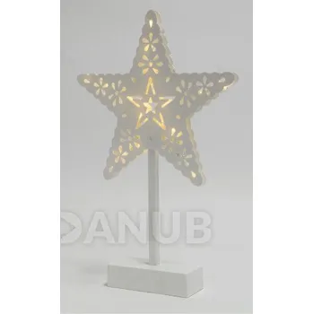 Vánoční ozdoba LED stolová dekorace, hvězda 4,5V