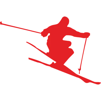 ON-DESIGN Potisk LYŽAŘ Barva: červená, Velikost motivu: A5