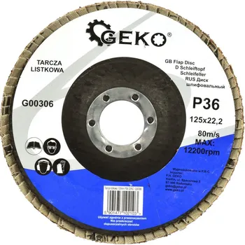 Brusný kotouč Geko G00306 P36 125 mm