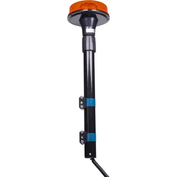 Autoelektronika LED maják 12V 6 x 1W oranžový s teleskopickou tyčí na motocykl