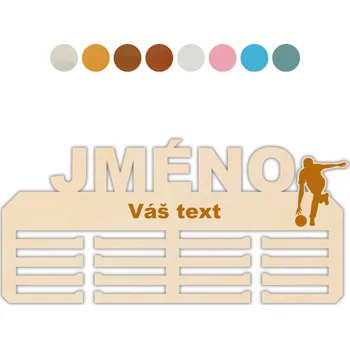 věšák na medaile WoodenPuzzle.cz Věšák na medaile - bowling Velikost: 30 cm