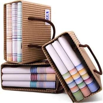 Látkový kapesník ETEX, Hořice s.r.o. Dámský kapesník v taštičce 3 ks vzor: světlý mix - 3ks