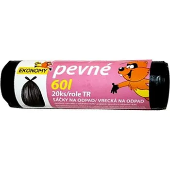 Pytle na odpadky Pevné sáčky do koše 60 l (20 ks)