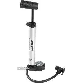 pumpička Nášlapná Mini Pumpa Beto ALU s manometrem pro všechny typy ventilků