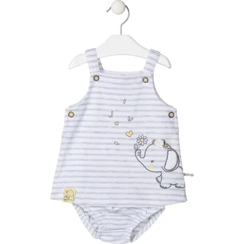 Kojenecké šaty ŠATY LOSAN S KALHOTKAMI, SE SLONEM, PRUHOVANÉ Velikost: 62
