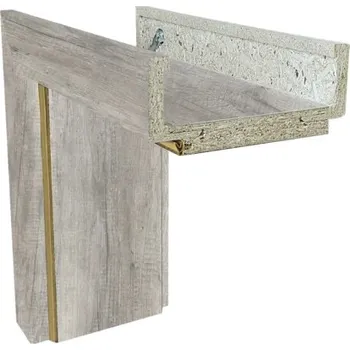 Zárubeň Obložková zárubeň Solodoor 70 L šířka 120 mm dub canyon