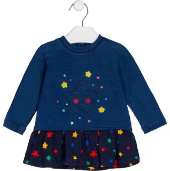 Kojenecké šaty ŠATY LOSAN S HVĚZDIČKAMI, MODRÉ Velikost: 92