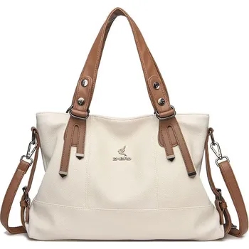 Kabelka Dámská kožená kabelka FLY FF403 Barva: Béžová