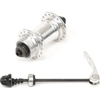 Náboj kola Náboj přední ALU RU 32 děr SF-237F-QR, stříbrný, se závitem na kotouč