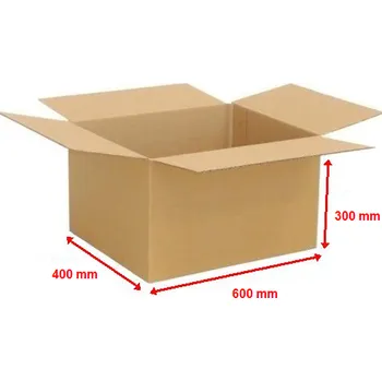 Obalový materiál Kartonová krabice 3VVL 600x400x300mm (25ks)