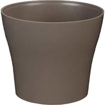 Květináč Plastkon Květináč dekorativní TULIPÁN pr.19 cm taupe