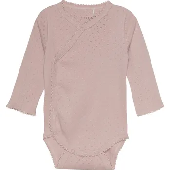 Kojenecký body BODY FIXONI ZAVINOVACÍ SE VZOREM, MISTY ROSE Velikost: 74