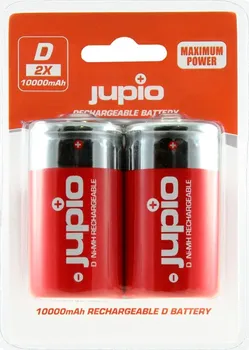 Článková baterie Jupio Dobíjecí baterie D 2 ks