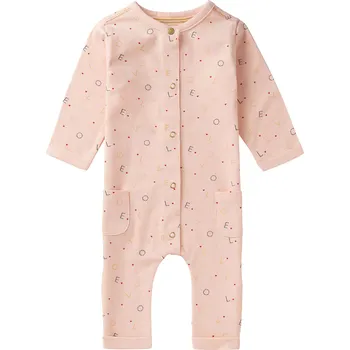 Kojenecký overall OVERAL NOPPIES HOTAZEL, LOVE, RŮŽOVÝ, BAVLNA Velikost: 62