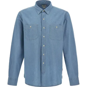 KOŠILE WOOLRICH CHAMBRAY UTILITY SHIRT BLUE CHAMBRAY