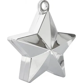 Závaží na balónky Hvězda stříbrná, 170 g