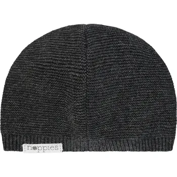 Kojenecká čepice ČEPIČKA NOPPIES ZOLA, TMAVĚ ŠEDÁ, BAVLNA Velikost: 0-3 MĚSÍCE