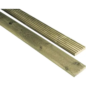 Terasové prkno Dřevěné terasové prkno borovice 26 x 120 x 2000 mm