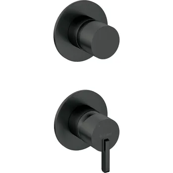 Podomítková vanová a sprchová baterie Deante Silia, černá