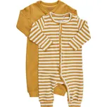 MINYMO OVERALY MINYMO, S PROUŽKY 2 KS, ŽLUTÉ, BAVLNA Velikost: 68