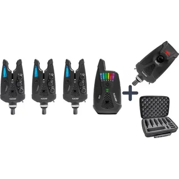 Signalizace záběru FLACARP Sada signalizátorů X7 3+1 + pohybové čidlo AL2 s kufříkem (FLACARP X7 3+1 + AL2 s kufříkem)