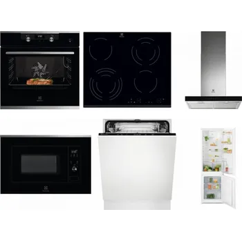 Set domácích spotřebičů ELECTROLUX KODEC75X2 + ELECTROLUX EHF6343FOK + ELECTROLUX LFT766X + ELECTROLUX LMS2203EMX + ELECTROLUX EEA27200L + ELECTROLUX LND5FE18S
