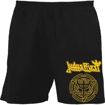 Pánské kraťasy bermudy, kraťasy Judas Priest - yellow logo