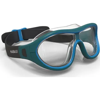 Potápěčská maska DECATHLON Plavecká maska Swimdow s čirými skly MODRÁ|ŠEDÁ