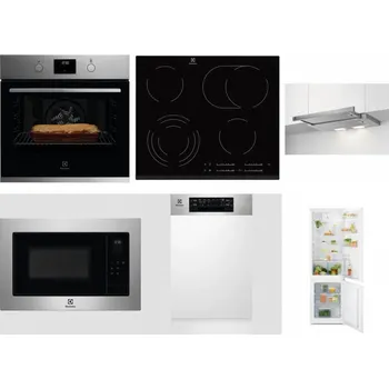 Set domácích spotřebičů ELECTROLUX KOFGH70TX + ELECTROLUX EHF6547FXK + ELECTROLUX LFP326S + ELECTROLUX EMS4253TEX + ELECTROLUX EEM43300IX + ELECTROLUX LND5FE18S