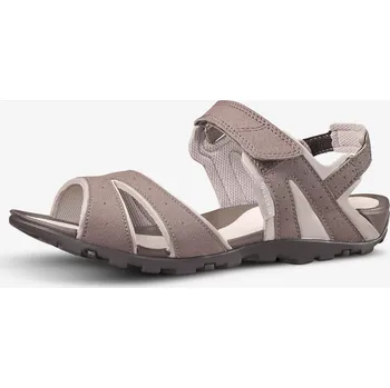 Dámské sandále QUECHUA Dámské turistické sandály NH 100 37 BÉŽOVÁ|KAŠTANOVÁ