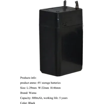 Bezudržbový olověný akumulátor 3D08 wama 4V 0.8Ah