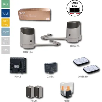 Pohon brány NICE HOPPBDKCE sada pohonov pre dvojkrídlovú bránu do 2,4m/krídlo