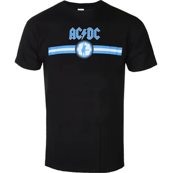 Tričko metal pánské AC-DC - Blue Logo & Stripe - ROCK OFF - ACDCTS80MB