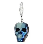 Přívěsek stříbrný Lebka modrá Swarovski Elements - 2
