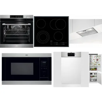 Set domácích spotřebičů AEG BSK792380M + AEG Mastery DirectTouch HK654070FB + AEG DGB3523S + AEG Mastery MSB2547D-M + AEG Mastery MaxiFlex FEE73517PM + AEG TSC6M181ES