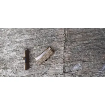 Materiál na výrobu šperku koncovka na stuhu 15 x 6 x 2 mm , pokovení mosaz