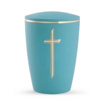 Smuteční dekorace Ekologická urna Pastell - Kříž