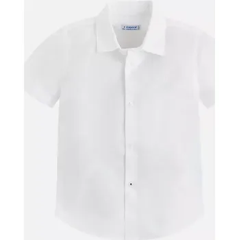 Chlapecká košile Chlapecká košile s krátkým rukávem Mayoral 139-14 Blanco
