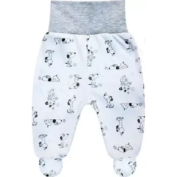 Dupačky Bavlněné polodupačky Pejsek Baby Service Šedý lem