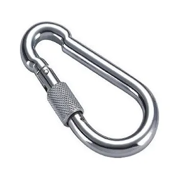 Jištění OEM Pozinková karabina s pojistkou 140 mm