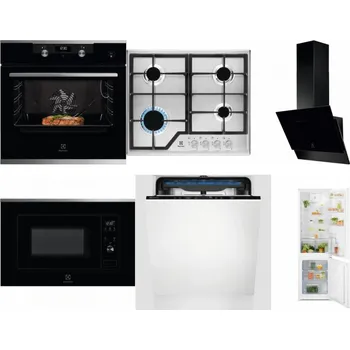 Set domácích spotřebičů ELECTROLUX KODEC75X2 + ELECTROLUX KGS6426SX + ELECTROLUX LFV616K + ELECTROLUX LMS2203EMX + ELECTROLUX EES48200L + ELECTROLUX LND5FE18S