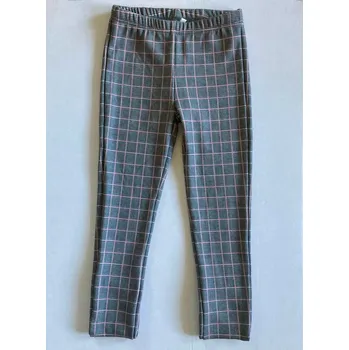 Topo dívčí zateplené legíny káro růžové velikost 140