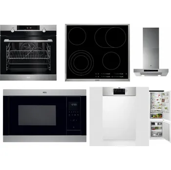 Set domácích spotřebičů AEG BPK556360M + AEG Mastery DirectTouch HK654070XB + AEG Mastery DBB5660HM + AEG Mastery MSB2547D-M + AEG Mastery MaxiFlex FEE73517PM + AEG TSC6M181ES