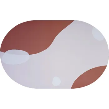 Koupelnová předložka Koupelnová absorpční podložka ovál 50x80 cm latté