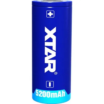 Nabíječka baterií Dobíjecí Akumulátor Xtar 26650 5200mAh 3,6 V s ochranou pro přenosné zdroje baterky atd.