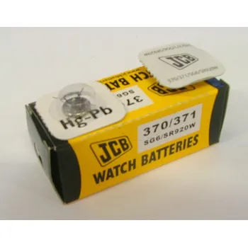 Článková baterie JCB hodinkové baterie typ AG6 370/371, balení 10ks