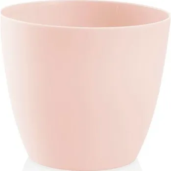 Květináč Dekorativní květináč Ella mat 10 cm bledě růžová PLASTKON