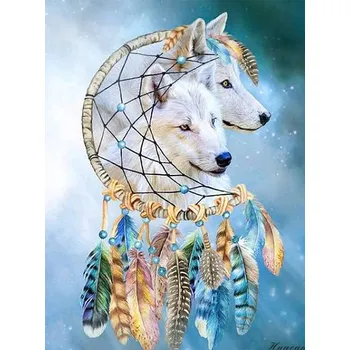 Mozaiková sada DIAMANTOVÁ MOZAIKA VLK 12 - SLEVA -50%